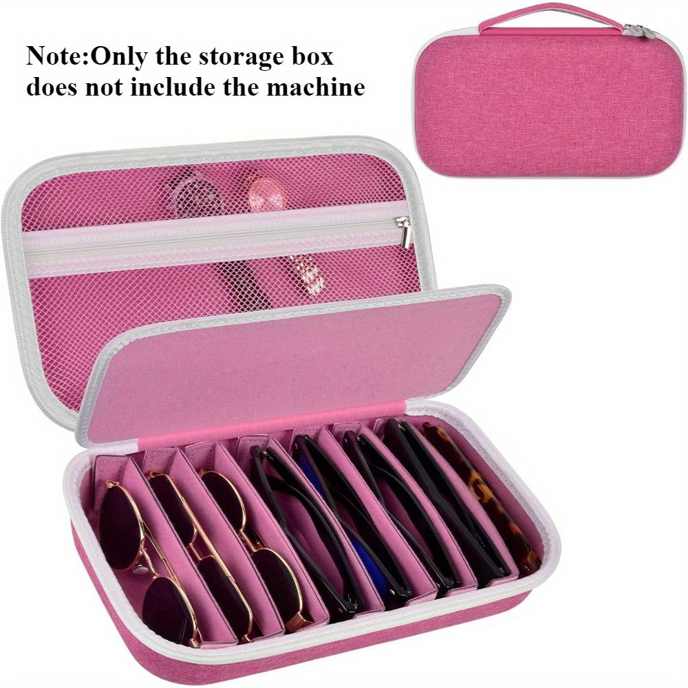 Travel Sunglasses Organizer Case for Multiple Pairs – Multi-Slot Eyeglasses Storage Holder Bag for Men & Women, Portable Hard Shell Sunglasses Box for Home & Travel, 2 to 10 Slots Available