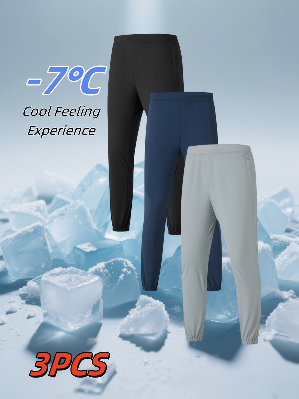 Men's Athletic Pants 3-Pack Lightweight Stretchy Quick-Dry Sports Pants for Running Rock Climbing Outdoor Activities – Breathable Multi-Color Summer Activewear S-XXXL
