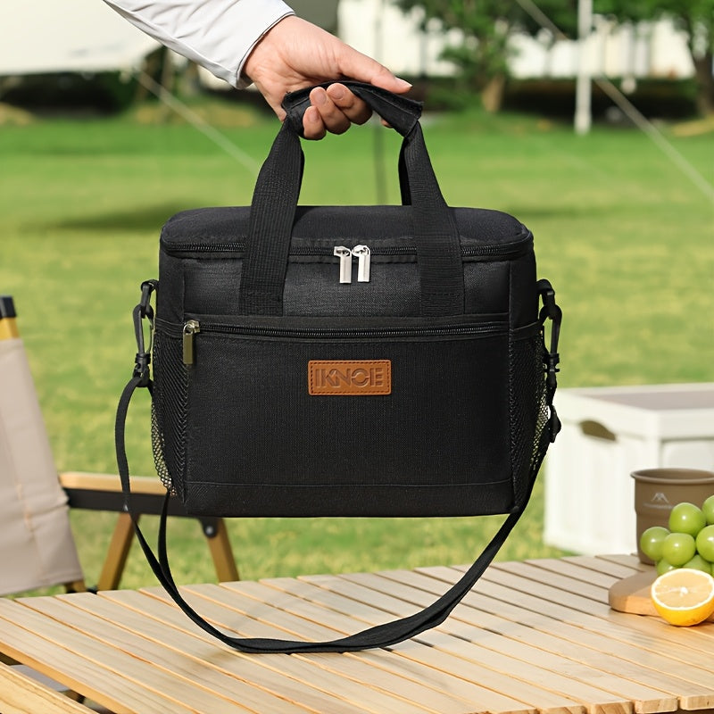 Insulated Lunch Bag Foldable Portable Thermal Bento Box Tote Leakproof Aluminum Foil Lining Keeps Food Cold Fresh for Work Travel Picnic School