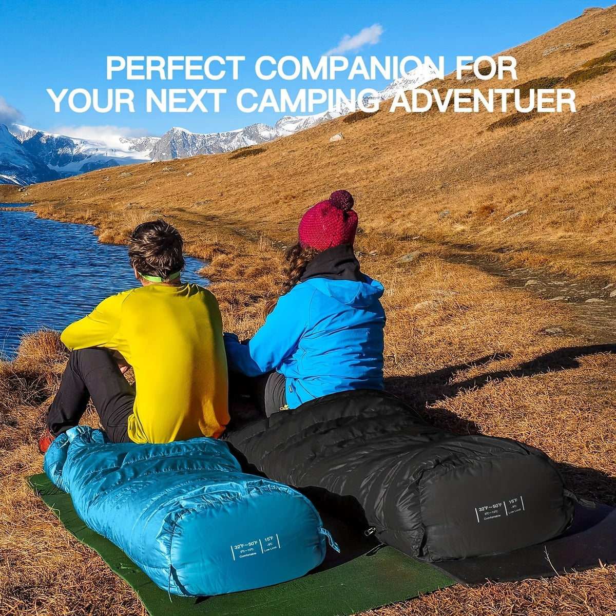 Mummy Sleeping Bag 15-45°F 3-4 Season Cold Weather Sleeping Bag for Adults – Warm Lightweight Washable Camping Sleeping Bag for Hiking, Backpacking, Traveling & Outdoor Activities