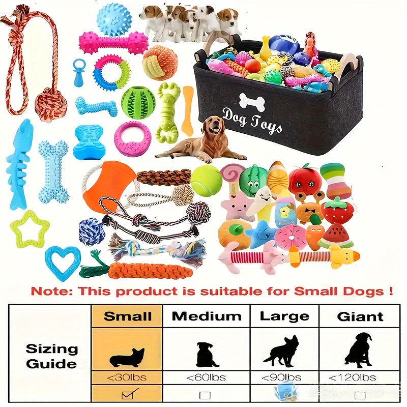 Interactive Dog Toy Set 6 & 12 Pcs Squeaky Knot Fabric Chew Toys with Cartoon Patterns – Teeth Cleaning Training Play Set for All Breed Sizes, Squeakers Knot Toys & Balls, No Battery Needed