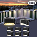 Solar Deck Lights Outdoor Waterproof LED – Auto Dusk to Dawn 800mAh Warm White Solar Powered Step Stair Fence Pathway Patio Garden Driveway Yard Wall Lighting 8 16 32 Pack