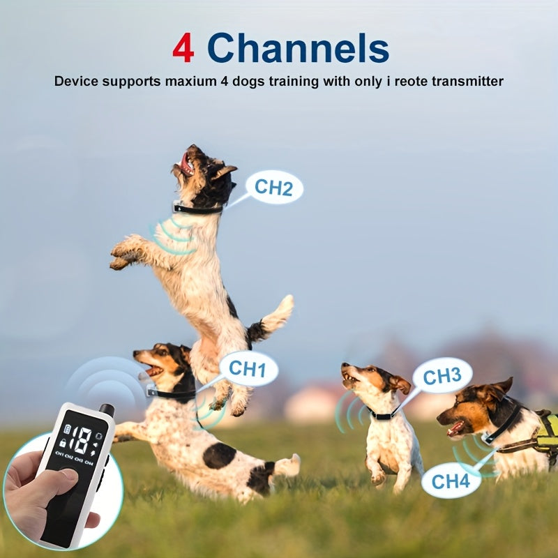 Rechargeable Dog Training E-Collar with 2.4G Remote – 3 Modes Buzz Vibration Static Stimulation, USB Charging, Safe ≤36V Pet Trainer for Small Medium Large Dogs, 1pc & 2pc Options