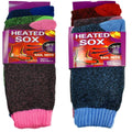 6 Pairs Women's Thermal Winter Socks Fleece-Lined 4X Warmer – Heavy Duty Cushioned Boot Socks for Hiking Camping Skiing Running Cold Weather Size 9-11 Multicolor Value Pack