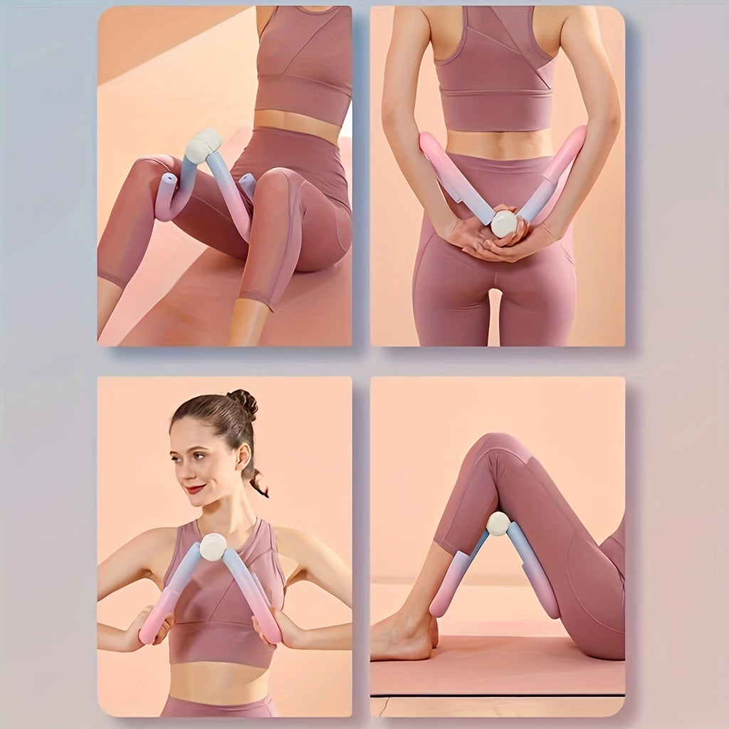 Inner Thigh Trainer & Arm Toner 3-Piece Set for Women – Silent Non-Slip Cordless Resistance Exercise Equipment for Home Workout Hip Leg Sculpting Weight Loss Toning