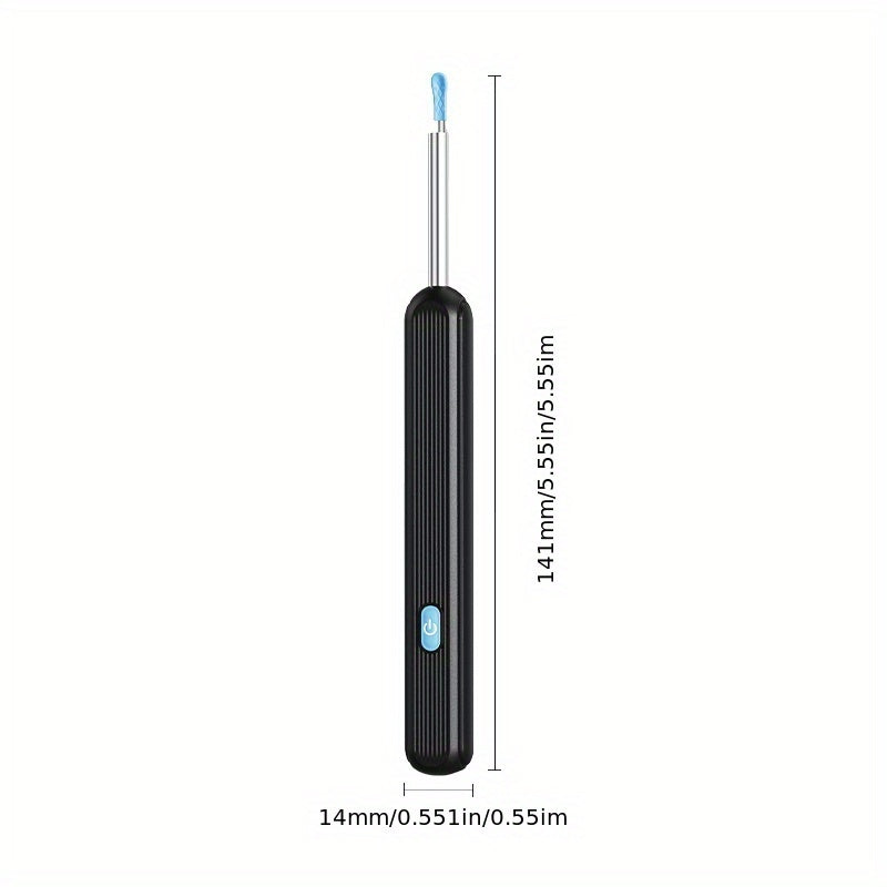 Ear Wax Removal Camera Kit 1080P HD Wi-Fi Otoscope – Wireless Ear Cleaning Tool with 6 Ear Spoons & Tweezers, Rechargeable, Real-Time View for iPhone & Android, Portable Ear Care for Adults & Seniors