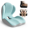 Ergonomic Memory Foam Seat Cushion with Back Support & Breathable Hollow Design – Comfortable Coccyx Cushion for Office Chair Car Seat Long Sitting Unisex