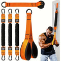 Resistance Bands Set 5pcs Heavy-Duty Latex 225 LBS Capacity – Home Gym Workout Bands with Door Anchor & Handles for Lat Pulldown Shoulder Arm Bicep Curl Face Pull Deltoid Training Men Women
