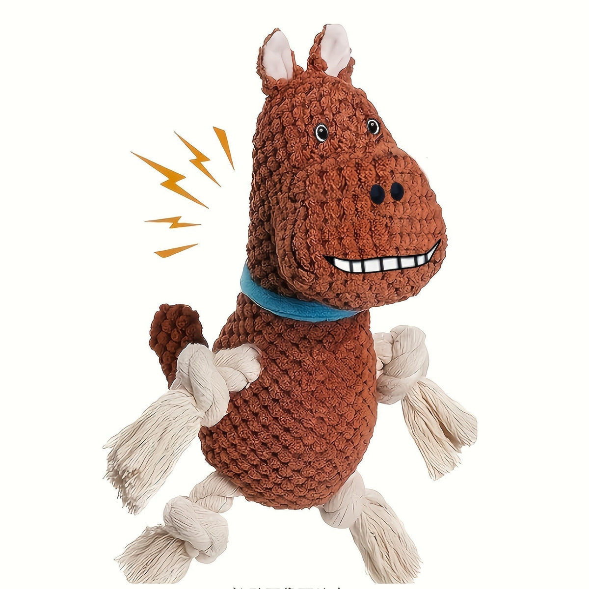 Interactive Squeaky Monkey Dog Toy with Pull Rope Soft Plush Tug Chew Toy for Large Small Dogs Puppies Anxiety Relief Built-In Squeaker Whistle Double Suture Best Gift for Dog Owners