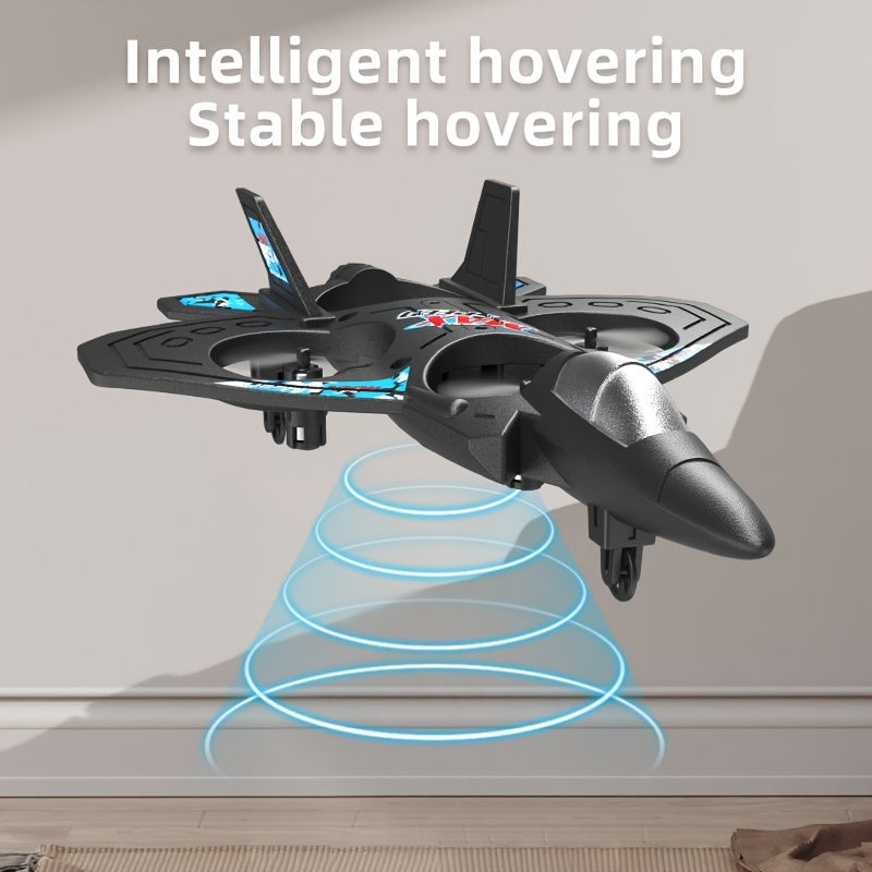 Beginner RC Drone with Height Hold & Remote Control – Rechargeable Mini Quadcopter for Kids & Adults, Indoor Outdoor Flying Toy Gift, Black Blue Red