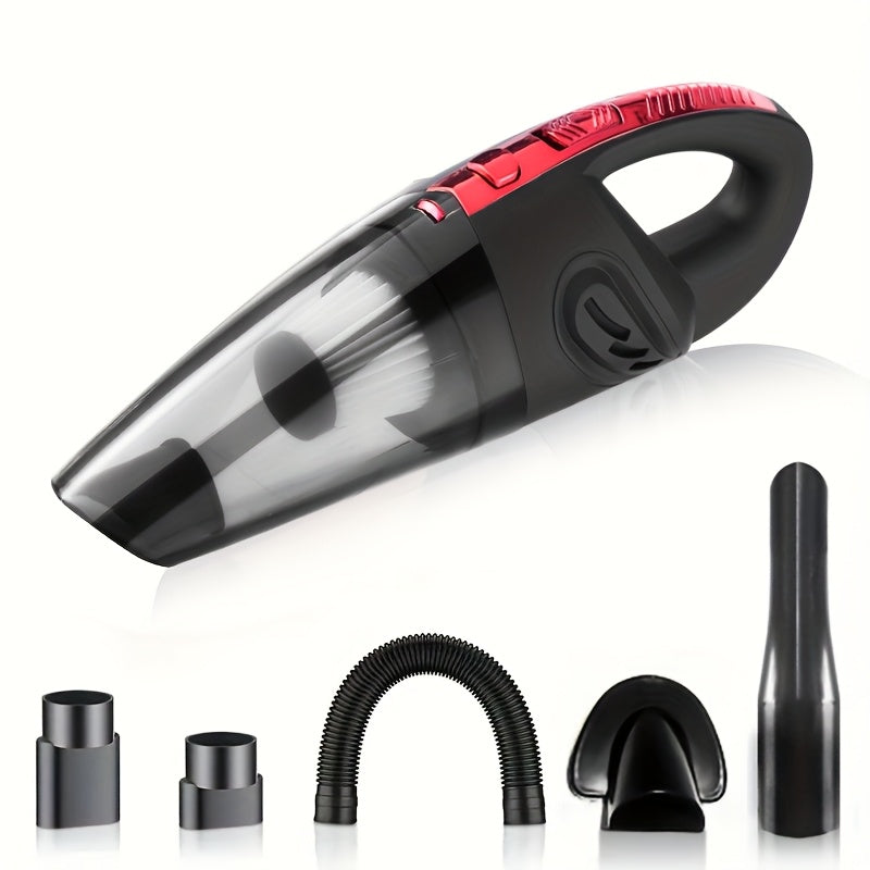 Handheld Car Vacuum Cleaner 4200PA Super Suction Cordless Portable Vacuum with 1800mAh Rechargeable Battery 5 Attachments Low Noise for Car Interior Pet Hair Home Cleaning Pink Gift for Women