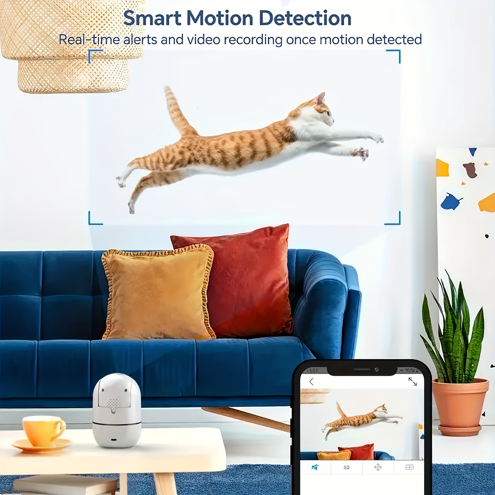 2-Pack Indoor Security Camera 355° Pan Tilt – Dual Band 2.4G/5G WiFi Alexa Compatible Motion Detection Full-Color Night Vision Two-Way Audio Cloud & 256GB TF Storage Baby & Pet Monitor