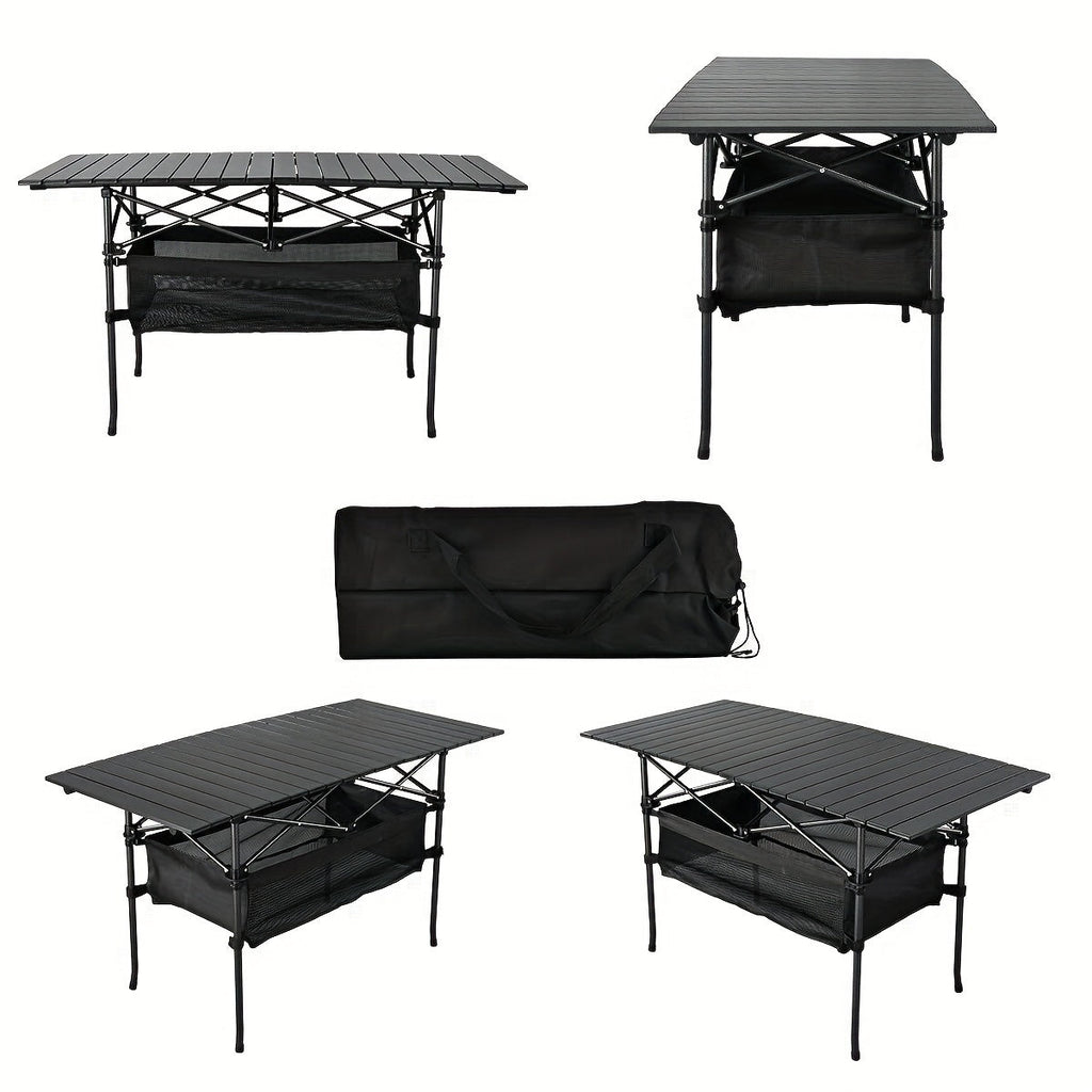 Folding Camping Table with Carry Bag – Lightweight Portable Outdoor Table 3 Sizes for Camping, Beach, Picnic, BBQ, Backyard, Boat & Travel, Easy Setup & Storage