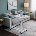 Height Adjustable Mobile Laptop Table with Wheels Rolling Bedside Computer Desk for Bed Sofa Bedroom Dorm Room Small Spaces Home Office Work Study Gaming 8 Colors