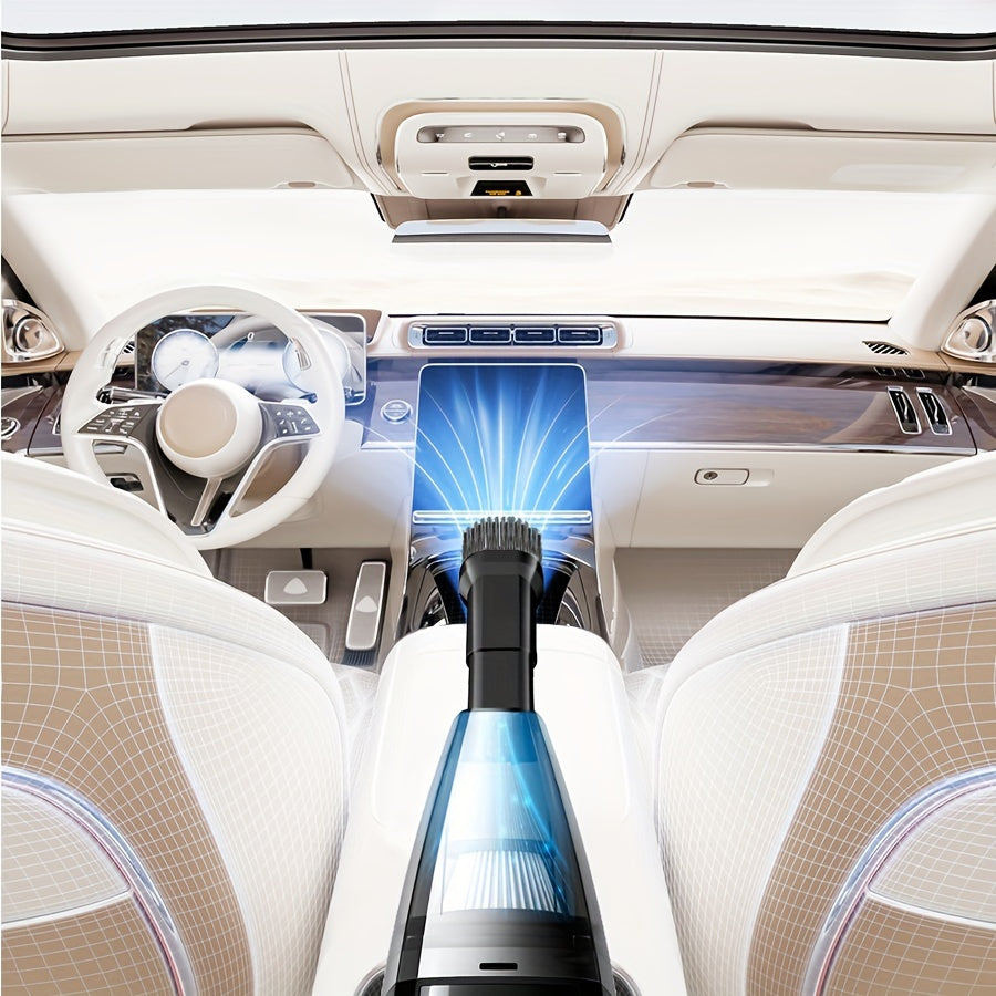 Cordless Handheld Vacuum Cleaner 5000Pa Strong Suction USB Rechargeable Portable Wireless Vacuum for Car Interior Home Office Pet Hair 40dB Low Noise 2000mAh Battery One-Click Dust Empty 6 Colors