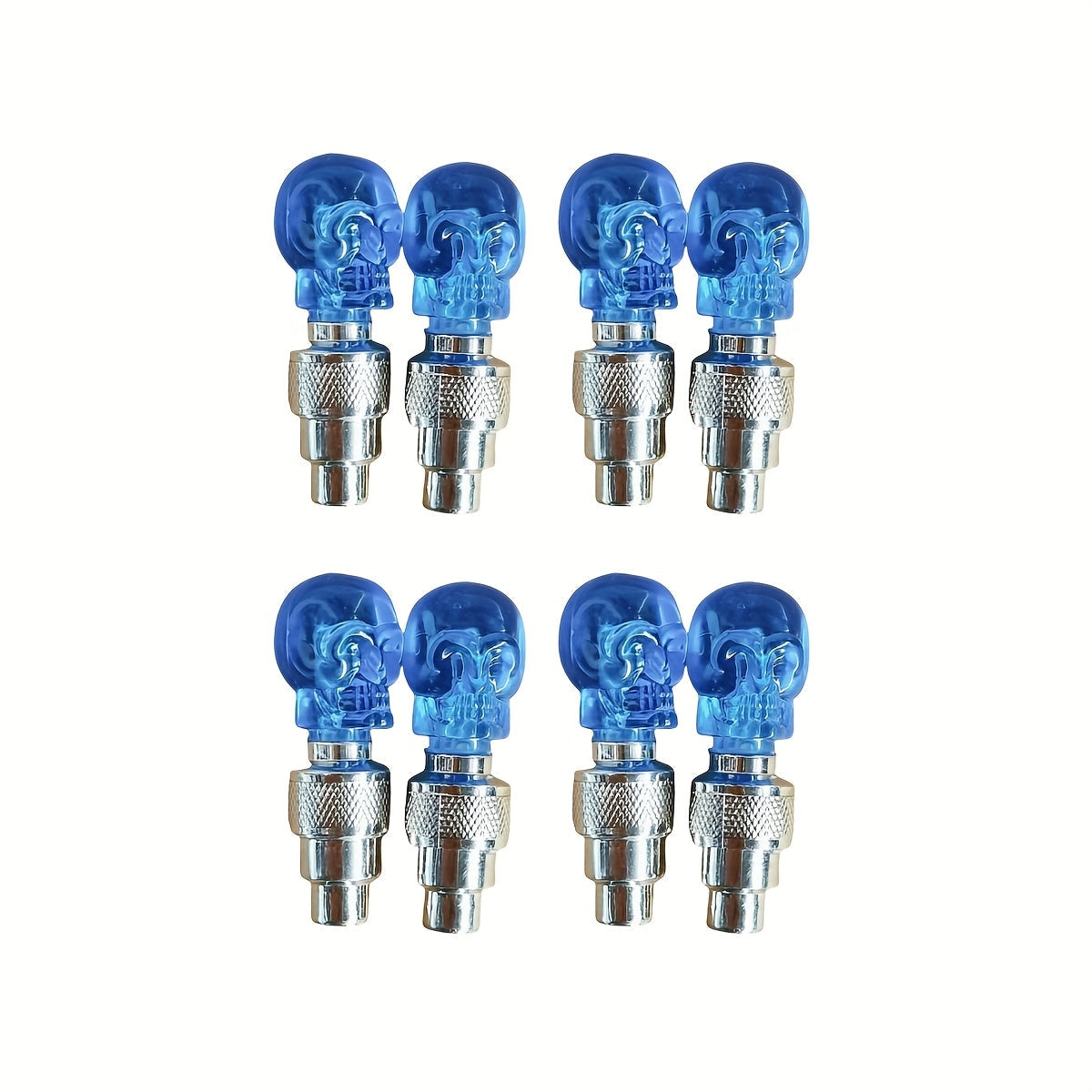 LED Tire Valve Stem Caps with Breathing Light & Running Horse Effect 4/8/16pcs Glow Wheel Valve Core Caps for Car Motorcycle Bike – Wind Fire Wheel Light UV & Explosion Proof – Green Red Blue Skeleton