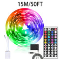 LED Strip Lights 100ft RGB Color Changing with Remote Control – Stepless Dimming, Flashing & DIY Modes, Indoor TV Backlight for Bedroom, Living Room, Kitchen, Stairs, Party & Holiday Decor | 50ft & 100ft