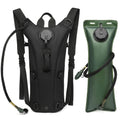 Hydration Backpack with 101oz Water Bladder Tactical Lightweight Hiking Pack Adjustable Straps Large Capacity for Hiking Biking Running Climbing Black Green