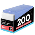 Trading Card Top Loaders 200 Count Hard Plastic 3x4 Inch Card Holders with Sleeves for Baseball Football Basketball Sports Cards TCG Pokemon Collector Gift