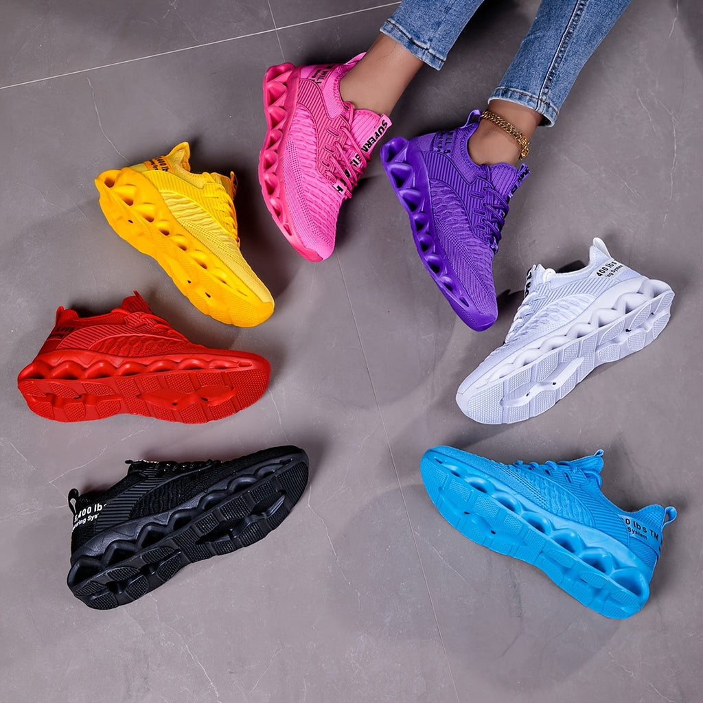 Women's Breathable Running Shoes Stability Pronation Support – Lightweight EVA Sole Fabric Upper All-Season Sneakers, 7 Colors, US Sizes 6–13