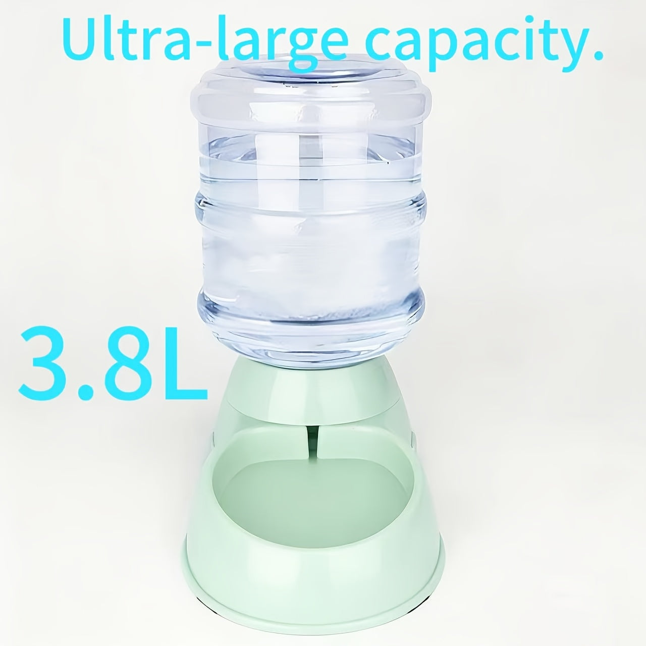 Automatic Gravity Pet Feeder and Water Dispenser 1 Gallon 3.8L - No Battery BPA-Free PP, Hands-Free Gravity Feeding Station for Cats and Small Medium Dogs, Perfect Pet Gift
