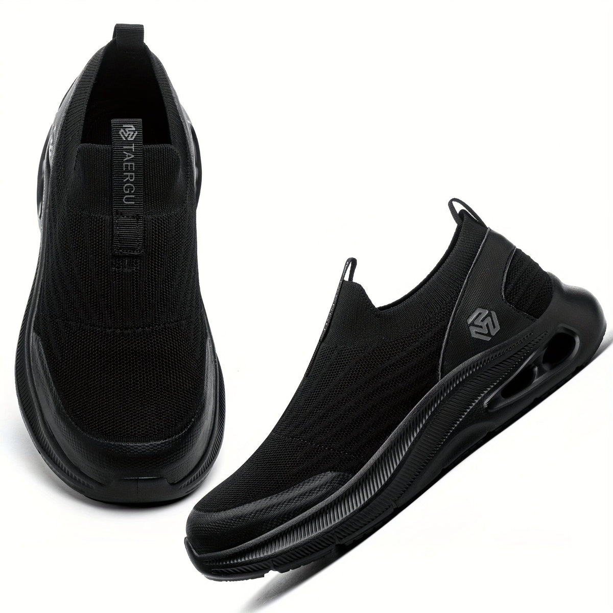 Steel Toe Work Shoes for Men Slip-On Lightweight Safety Sneakers Puncture-Resistant Non-Slip Loafers Black Grey Blue Sizes US 5.5-14