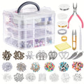 2456 Pcs Jewelry Making Kit for Beginners, DIY Bead Bracelet & Necklace Craft Set with Metal Accessories, Tassels & Tools, Stylish Handmade Jewelry Kit – Perfect Gift for Girls, Teens & Adults