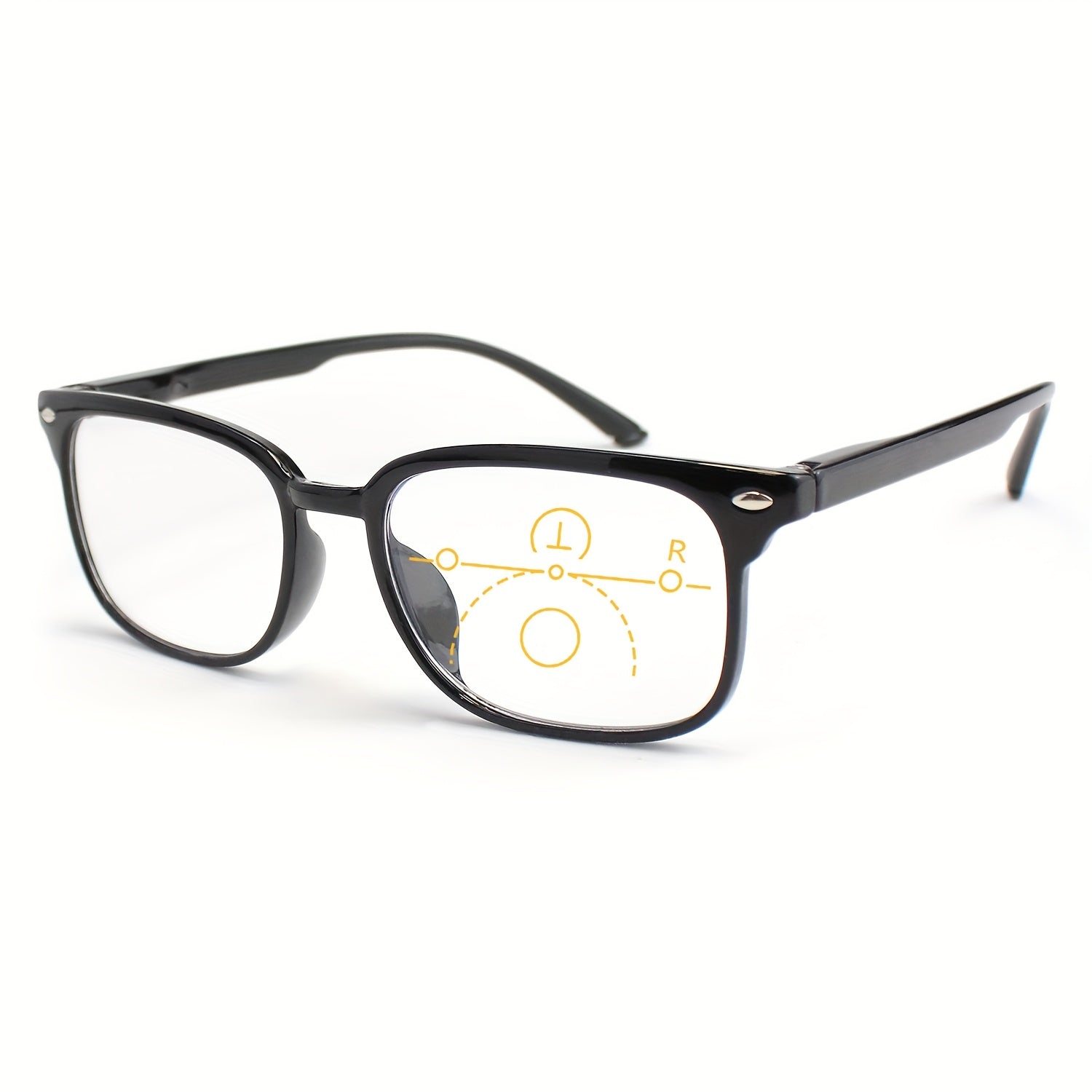 Reading Glasses Rectangle Frame with Spring Hinges – Lightweight PC Lens, +1.0 to +3.5 Magnification, Unisex Eyewear for Men & Women – Ideal for Computer, Reading & Everyday Wear