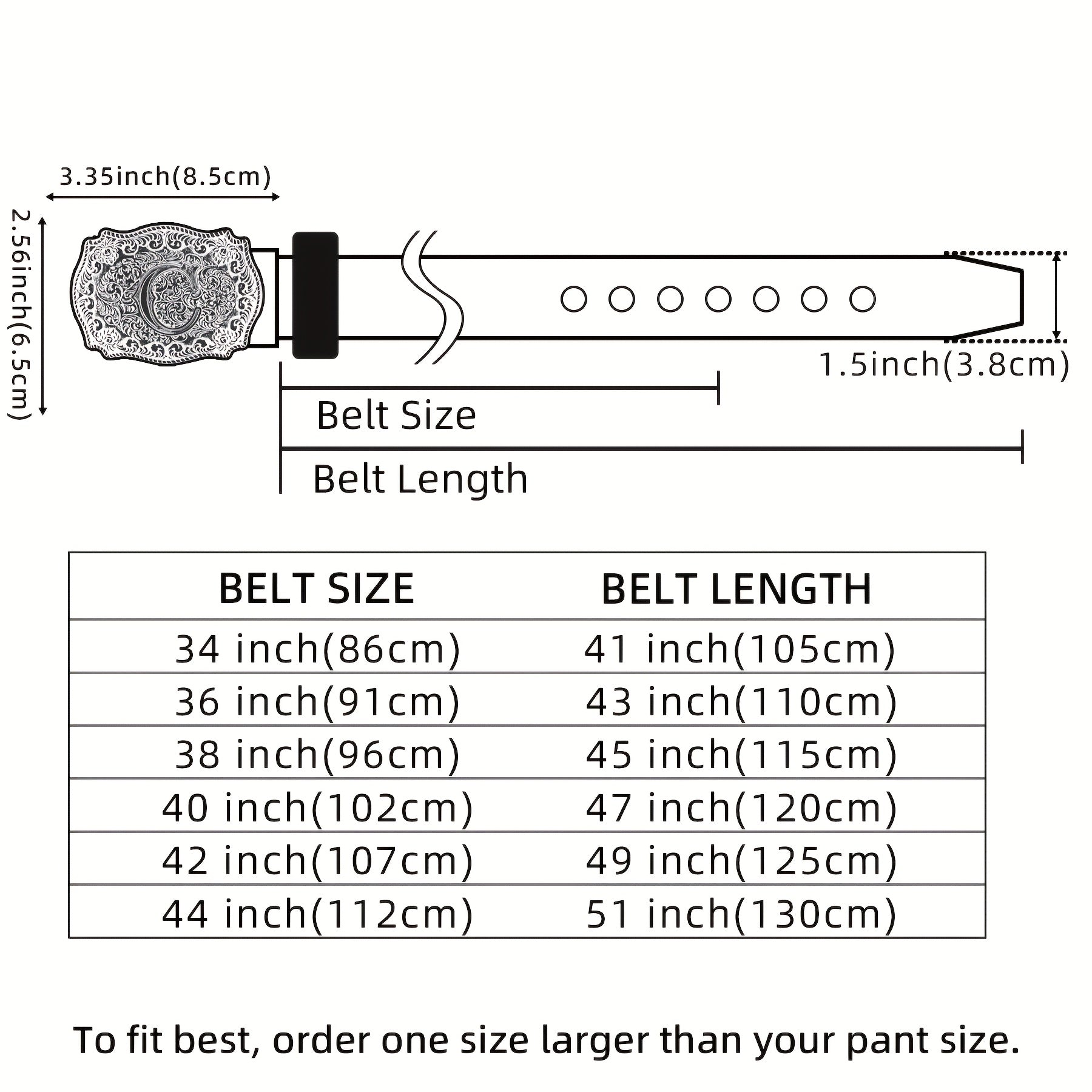 Western Cowboy Belt Men Women Embossed Floral Faux Leather Longhorn Bull Big Buckle – 23 Styles Sizes 34-44 Waist 32"-42" Country Rodeo Halloween Christmas Father's Day Gift