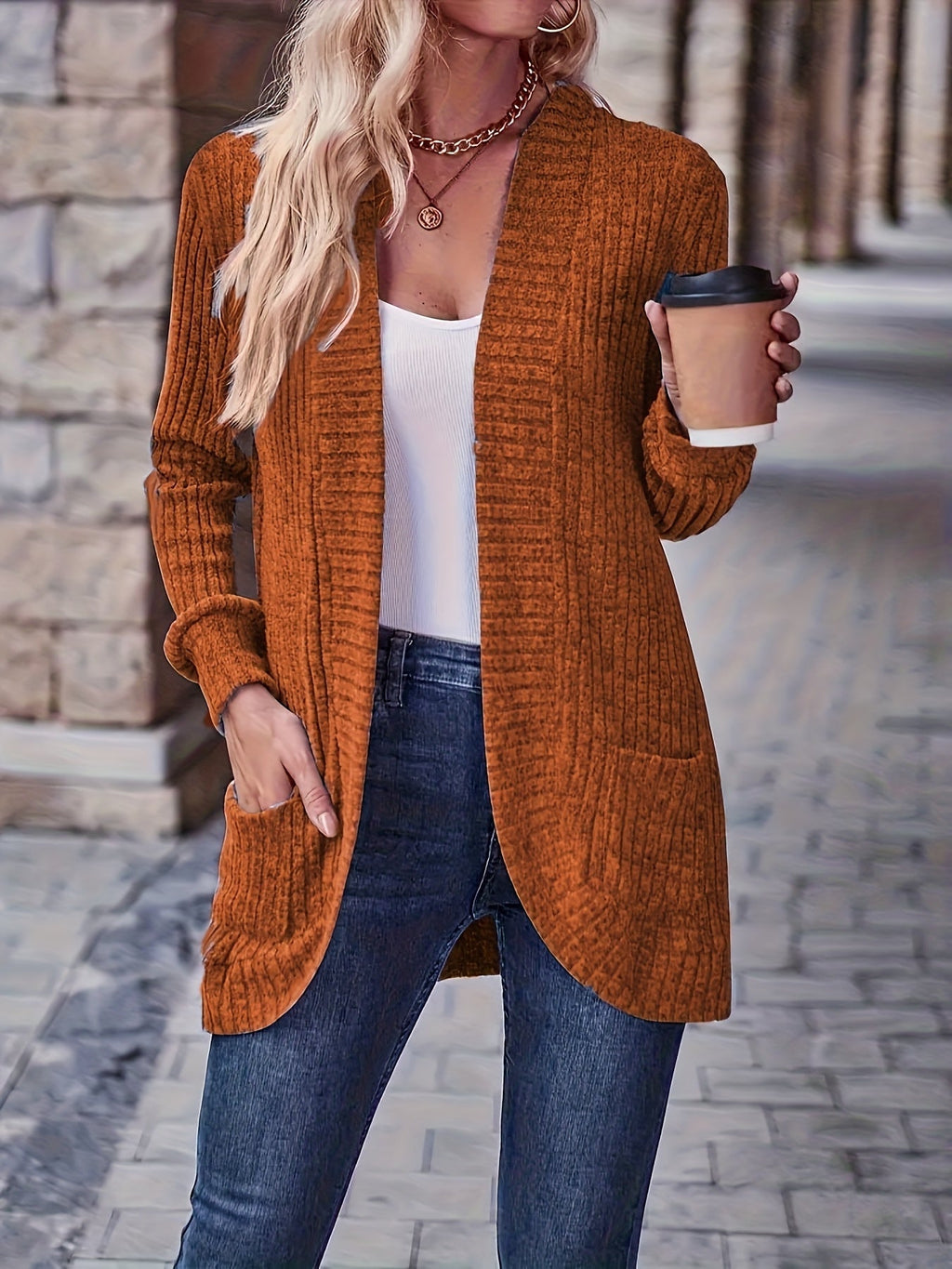 Loose Casual Long Sleeve Blouse Women Solid Color Pocket Splicing Relaxed Fit Top 10 Colors S-XXL Spring Fall Everyday