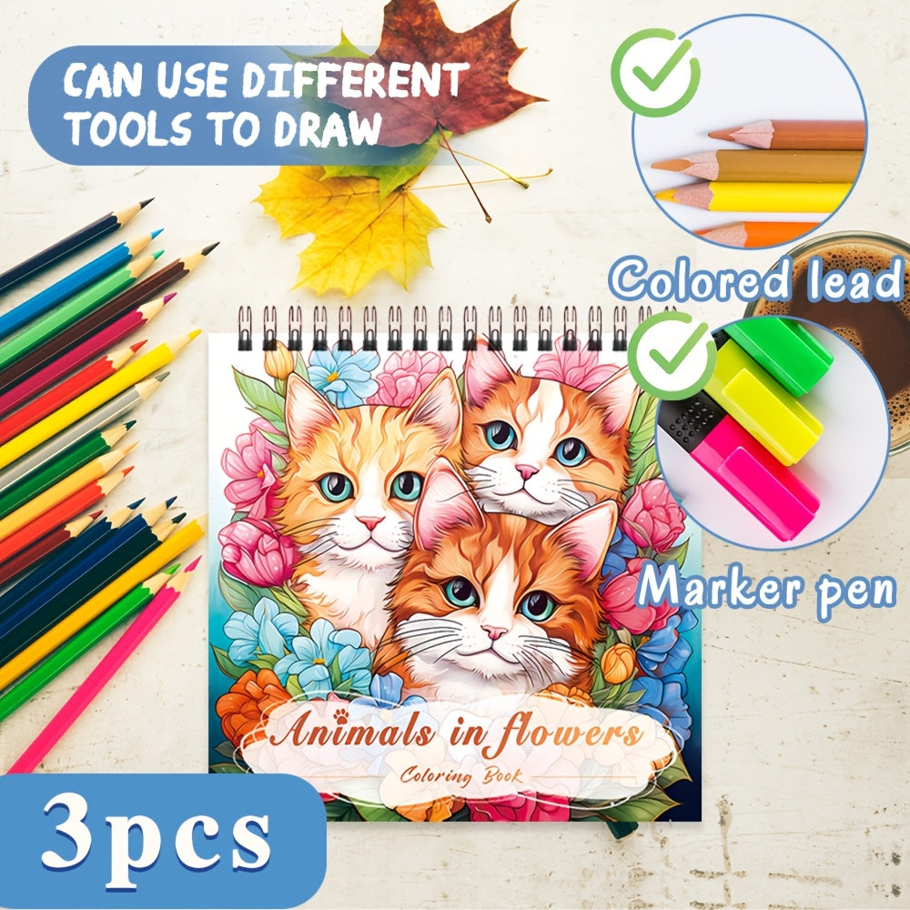 Adult Coloring Books for Women 3-Pack – 90 Pages Total, 100g Heavyweight Paper, Women's Themed Stress Relief Mindfulness Coloring Set, Perfect Birthday Mother's Day Christmas Gift