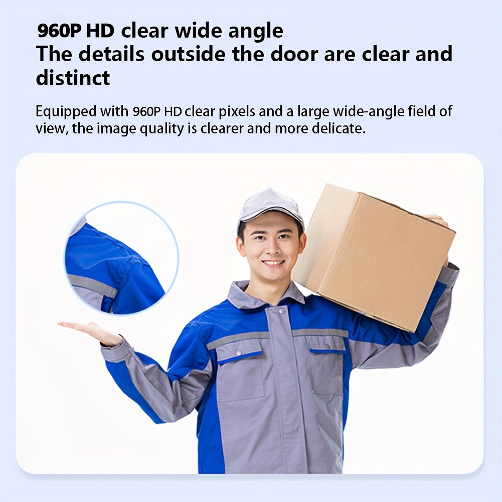 Wireless Video Doorbell Camera with HD Night Vision, Motion Alerts & Two-Way Audio – Smart WiFi Doorbell with Remote Mobile View, Voice Changer, Photo Capture & Rechargeable Battery for Home Security