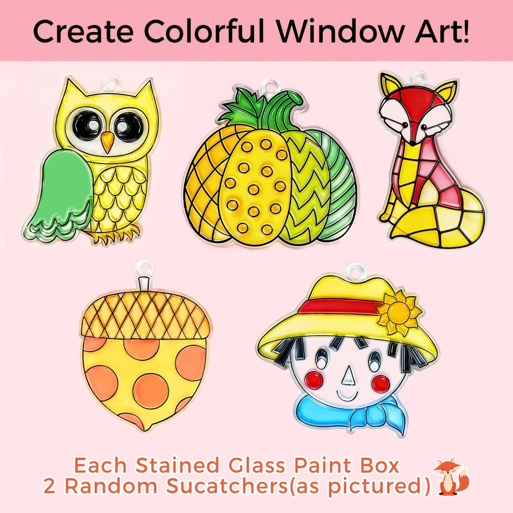 Glass Paint Set 12 Colors Non-Toxic Acrylic Stained Glass Painting Kit for Wine Glasses Windows Ceramic Mugs ASTM Certified Odorless with 3 Brushes for Adults Artists and Beginners