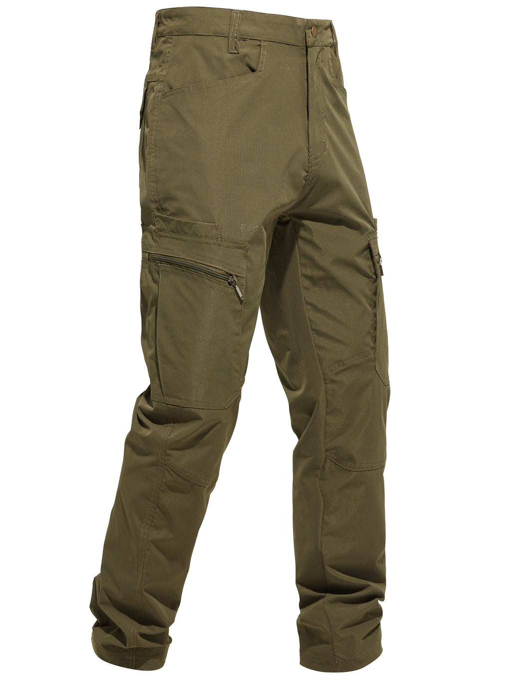 Men's Outdoor Cargo Hiking Pants Multi-Pocket Tactical Trousers All Season Lightweight Camping Fishing Cycling Dark Gray Khaki Sizes 30-42