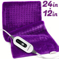 Electric Heating Pad for Back Pain Relief 12x24in – 130W Fast Heat to 150°F, 2X Thicker Plush Flannel, 4 Heat Settings, Auto Shut-Off, Machine Washable, Dry & Moist Heat Therapy for Neck Shoulders Abdomen Legs, Gift for Women Men Mom Dad