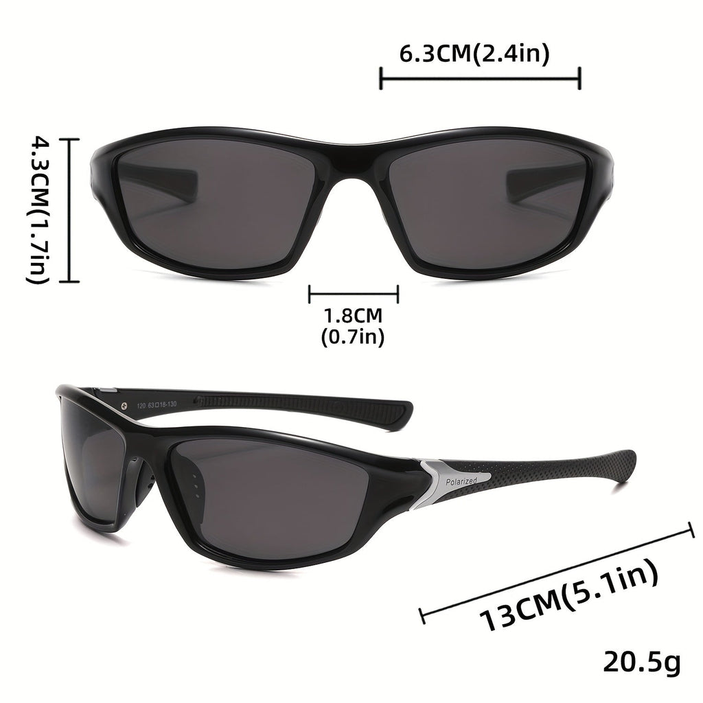 4 Pairs Polarized Sports Sunglasses UV400 Full Frame for Men & Women – Anti-Glare Fashion Eyewear for Cycling Running Fishing Rock Climbing Hiking Outdoor Travel, Polychrome Multicolor Set