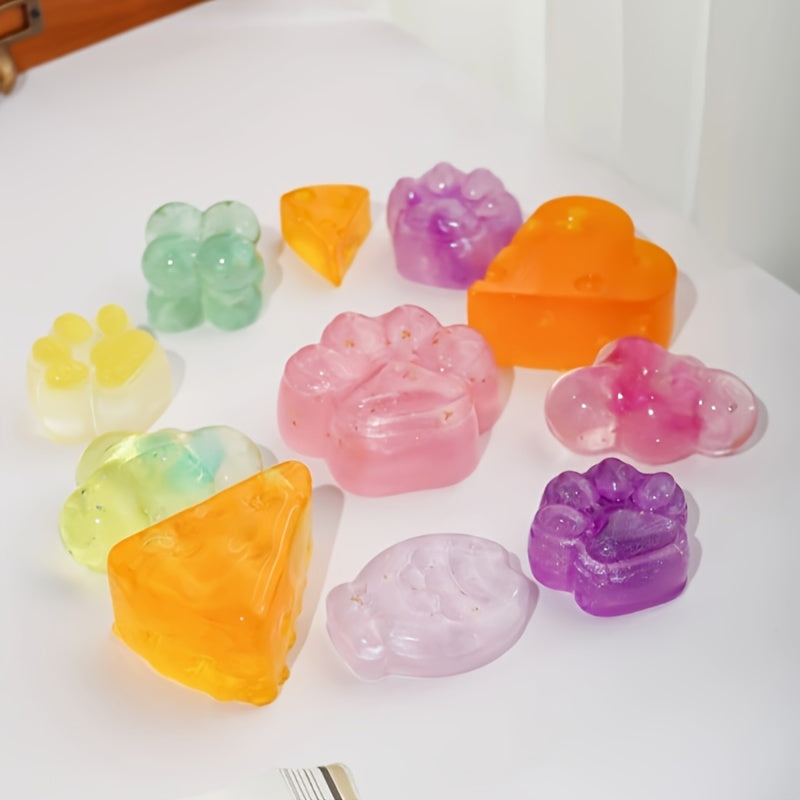 BlingFun Gel Candle Making Kit 400g Clear Jelly Wax 4 Colors 20pcs Wicks 20pcs Stickers 5pcs Wick Holders DIY Scented Candle Kit for Home Decor Craft Projects Beginner Candle Supplies