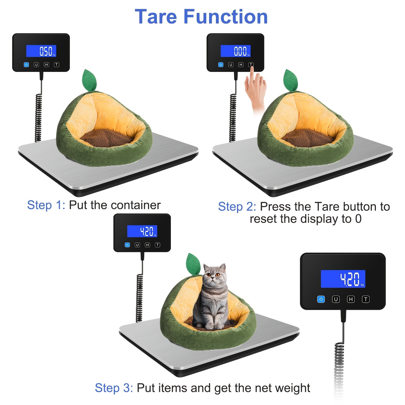 Digital Shipping Scale 440 lbs High Precision 0.5oz Accuracy for Postal Mail Packages Small Business Warehouse Home Office Etsy eBay Amazon Sellers Includes Batteries Charging Cable