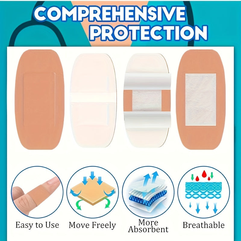 360-Piece Assorted Fabric Bandages Set - Flexible Breathable Fingertip Knuckle & Spot Adhesive Bandages for First Aid Home Office Travel