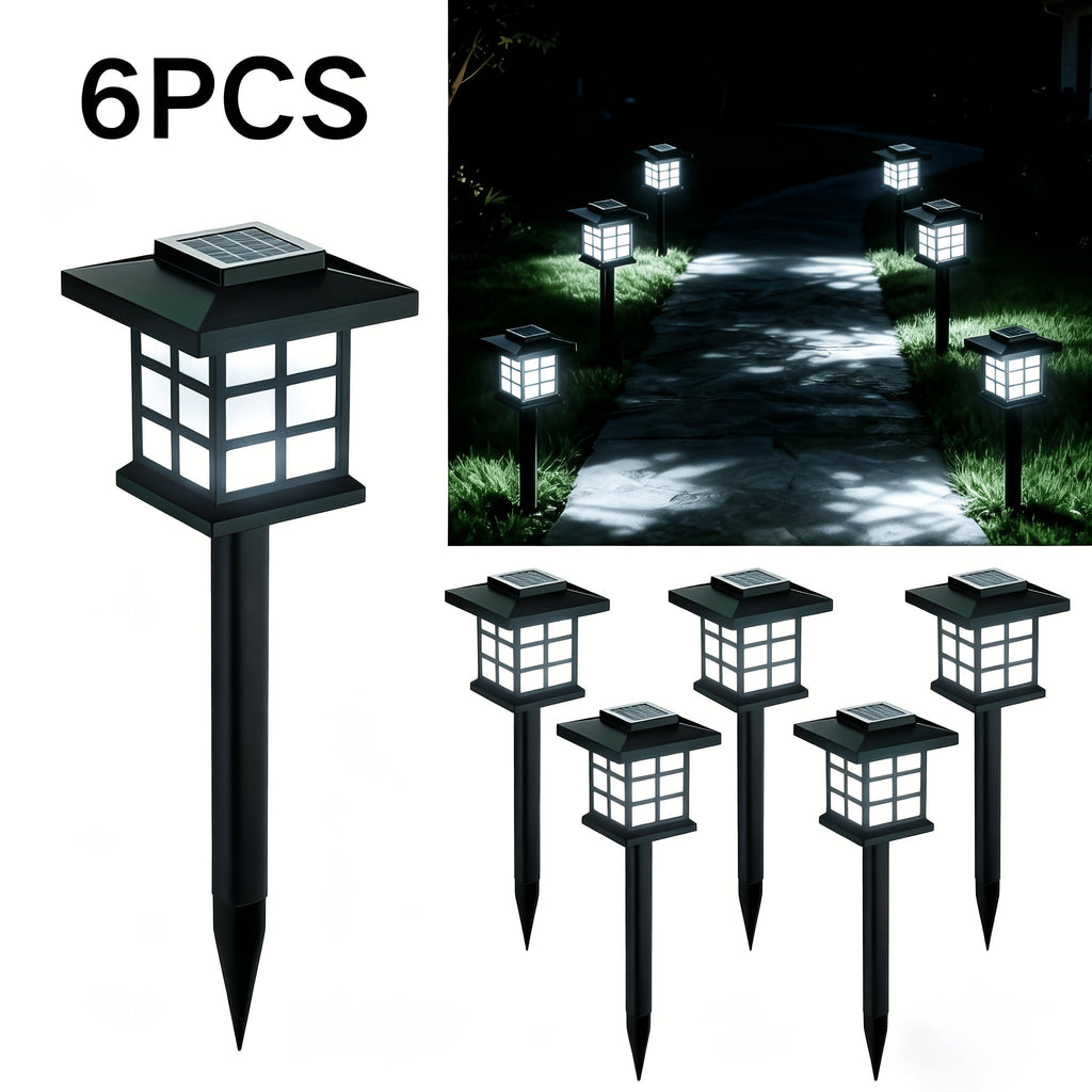 Solar Outdoor Lights LED Garden Path Lights IP44 Waterproof Landscape Lighting for Sidewalk Driveway Lawn Yard Courtyard Warm White Multicolor Pack of 6 12 or 24 Christmas Holiday Decor No Wiring