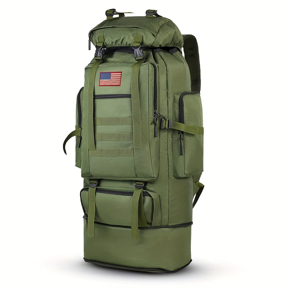 100L Tactical Backpack Large Capacity Molle Hiking Backpack with Multiple Compartments & Ergonomic Straps - Heavy Duty for Camping, Travel, Trekking & Outdoor Adventures