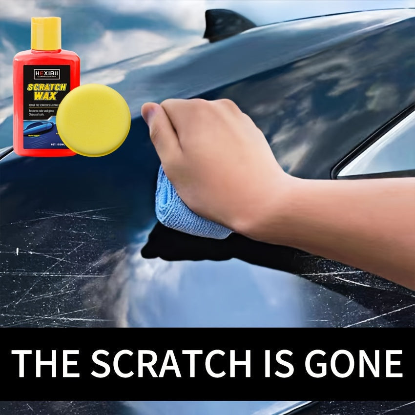 Car Scratch Remover Paste – Professional Clear Coat Repair Kit for Surface Blemishes, Swirl Marks & Light Scratches, 150ml Car Care Kit for Exterior Paint Restoration