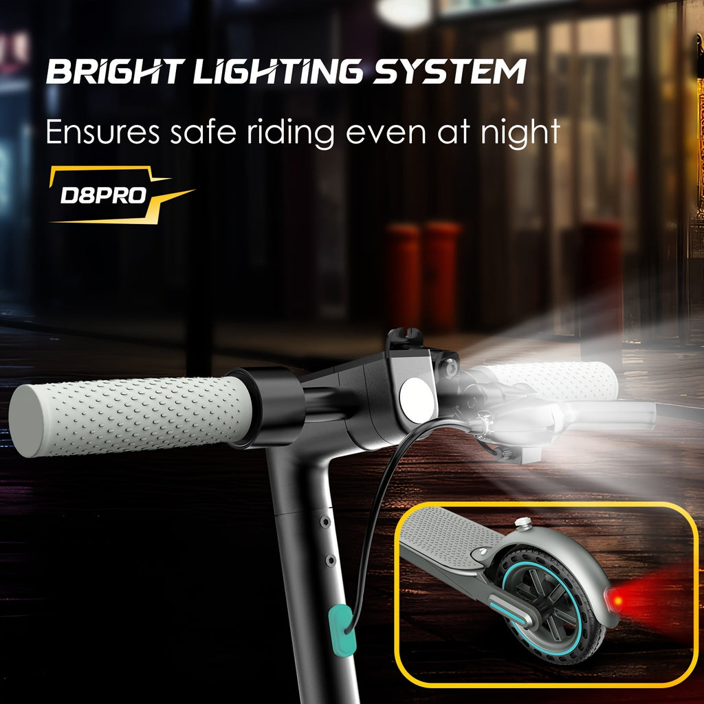 Foldable Electric Scooter for Adults 350W Brushless Motor Dual Drum Brake 8.5 Inch Solid Tires 3-Speed LCD Display 265 lbs Max Load 3-Second Fold Portable Urban Commuter E-Scooter