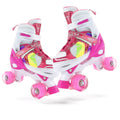 Adjustable Kids Roller Skates with Light-Up Wheels – Fun LED Rollerskates for Boys & Girls Ages 4–12, Youth & Toddler Sizes S/M/L, 9 Colors