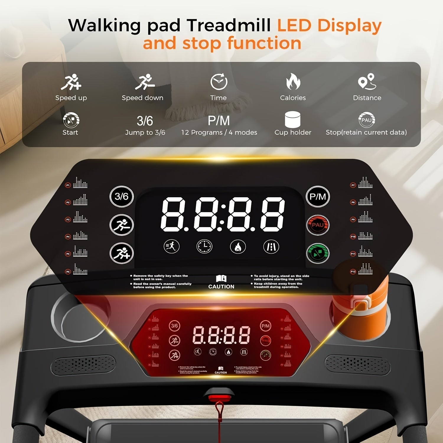 Foldable Treadmill 3-in-1 with 14% Incline & 3.0HP Quiet Motor – Portable Home Treadmill 300 LBS Capacity, Walk Jog Run Modes, Compact Walking Pad for Home Gym Apartment