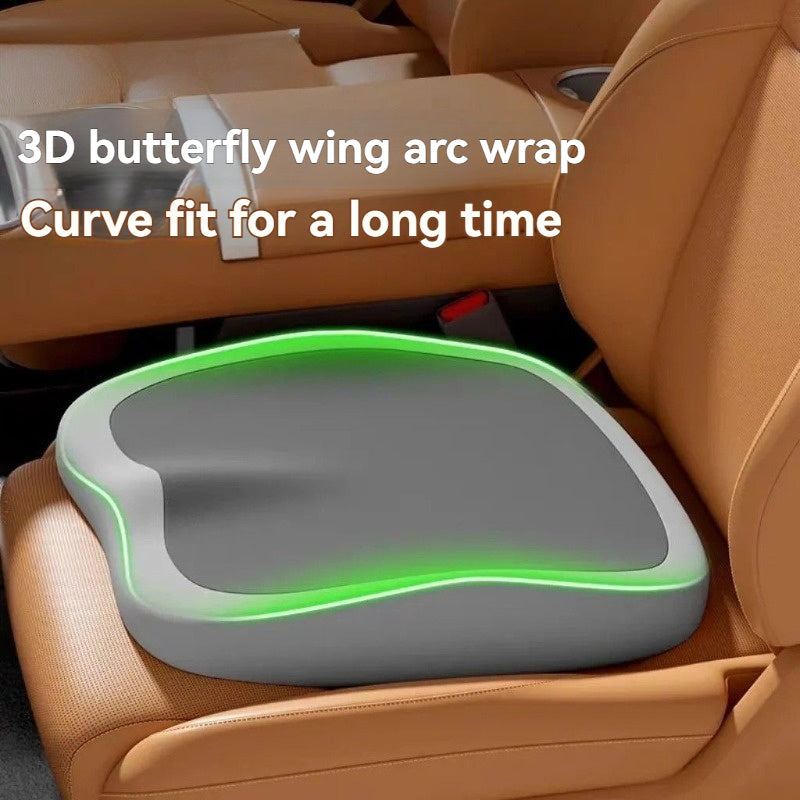 Memory Foam Seat Cushion & Lumbar Support Set – Ergonomic 2-Piece Comfort Pad for Office Chair, Car Seat & Wheelchair, Relieves Back Pain & Tailbone Pressure, Multiple Colors