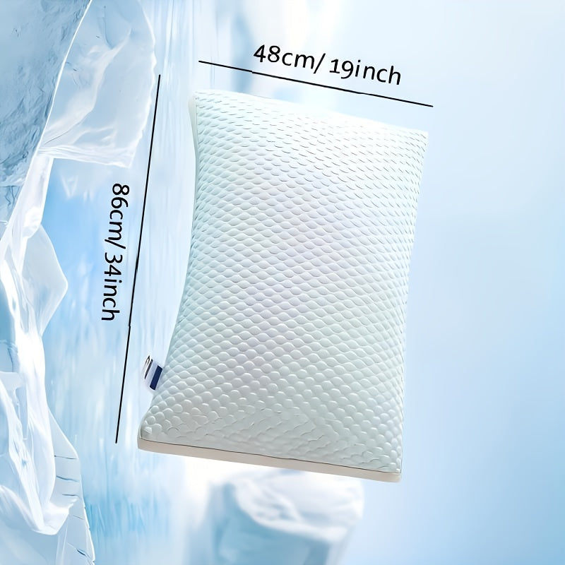 2-Pack Cooling King Size Pillows – Hotel Quality Non-Collapsing Down Alternative with Memory Foam Filling, Polyester & Viscose Cover, Machine Washable, for Side Back Stomach Sleepers