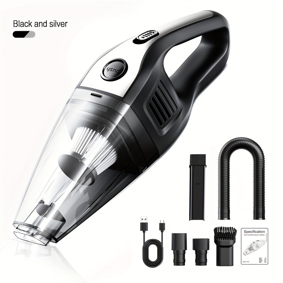Cordless Handheld Vacuum Cleaner 5000Pa Strong Suction USB Rechargeable Portable Wireless Vacuum for Car Interior Home Office Pet Hair 40dB Low Noise 2000mAh Battery One-Click Dust Empty 6 Colors