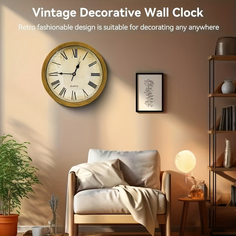 Wall-Mounted Diversion Safe Clock Hidden Secret Compartment Storage for Cash Coins Jewelry Valuables Silent Wall Clock Home Office Security Golden Black Silver