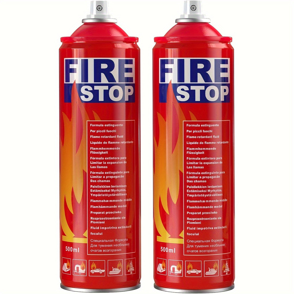 Portable Mini Fire Extinguisher for Home Car Kitchen Boat 4-in-1 Fire Stop with Mounting Bracket 2-Pack 4-Pack Essential Fire Safety for Every Room and Vehicle